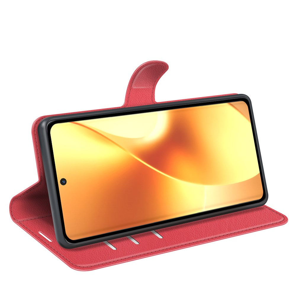 Realme 15 EIDERWOOD Kunstlæder Flipcover m. Pung & Ståfunktion - Rød