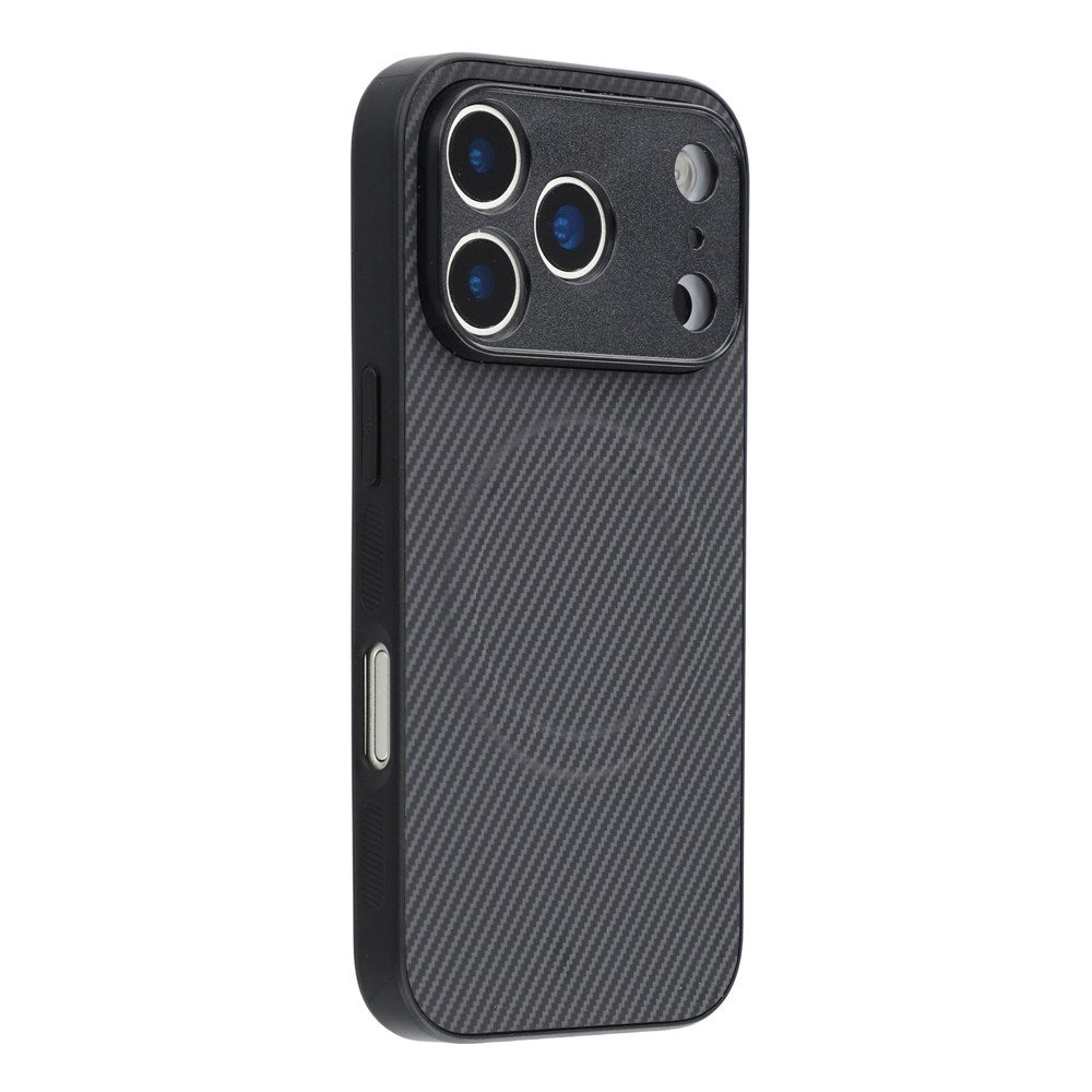 iPhone 18 Pro / 17 Pro EIDERWOOD Hybrid Carbon Bagside Cover - MagSafe Kompatibel - Sort