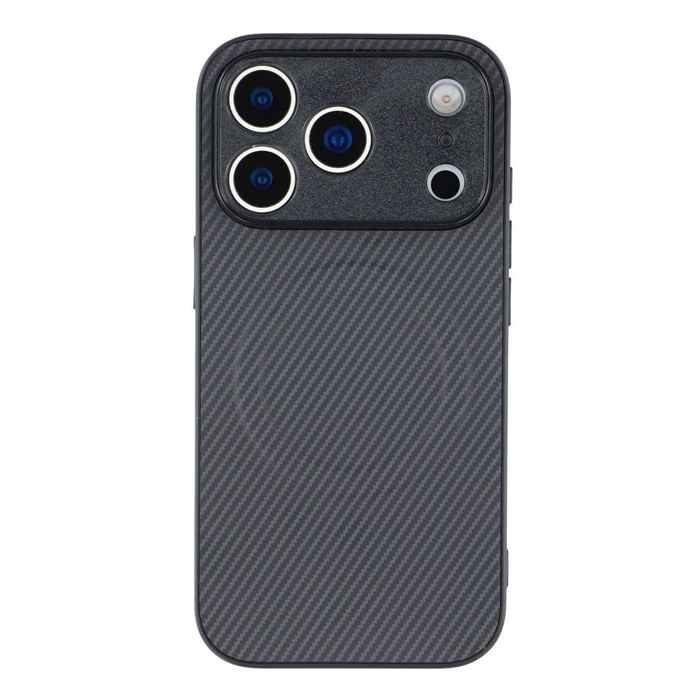 iPhone 18 Pro / 17 Pro EIDERWOOD Hybrid Carbon Bagside Cover - MagSafe Kompatibel - Sort