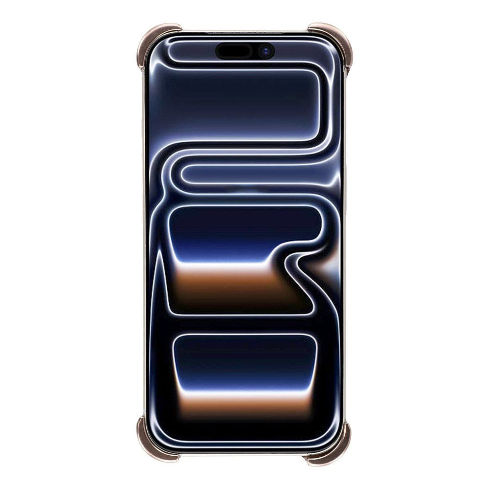 iPhone 17 Pro 2-i-1 Metal Bumper Cover - Ståfunktion & Linsebeskytter - Guld