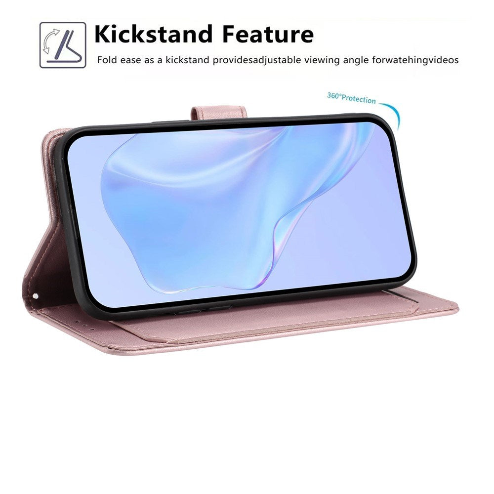 Motorola Moto G86 Power EIDERWOOD Kunstlæder Flip Cover m. Strop & Pung - Rose Gold