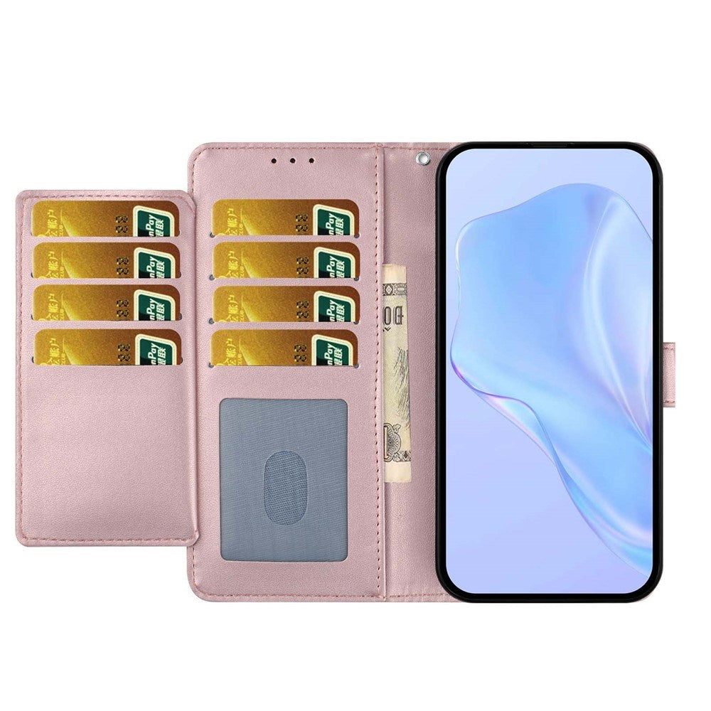 Motorola Moto G86 Power EIDERWOOD Kunstlæder Flip Cover m. Strop & Pung - Rose Gold