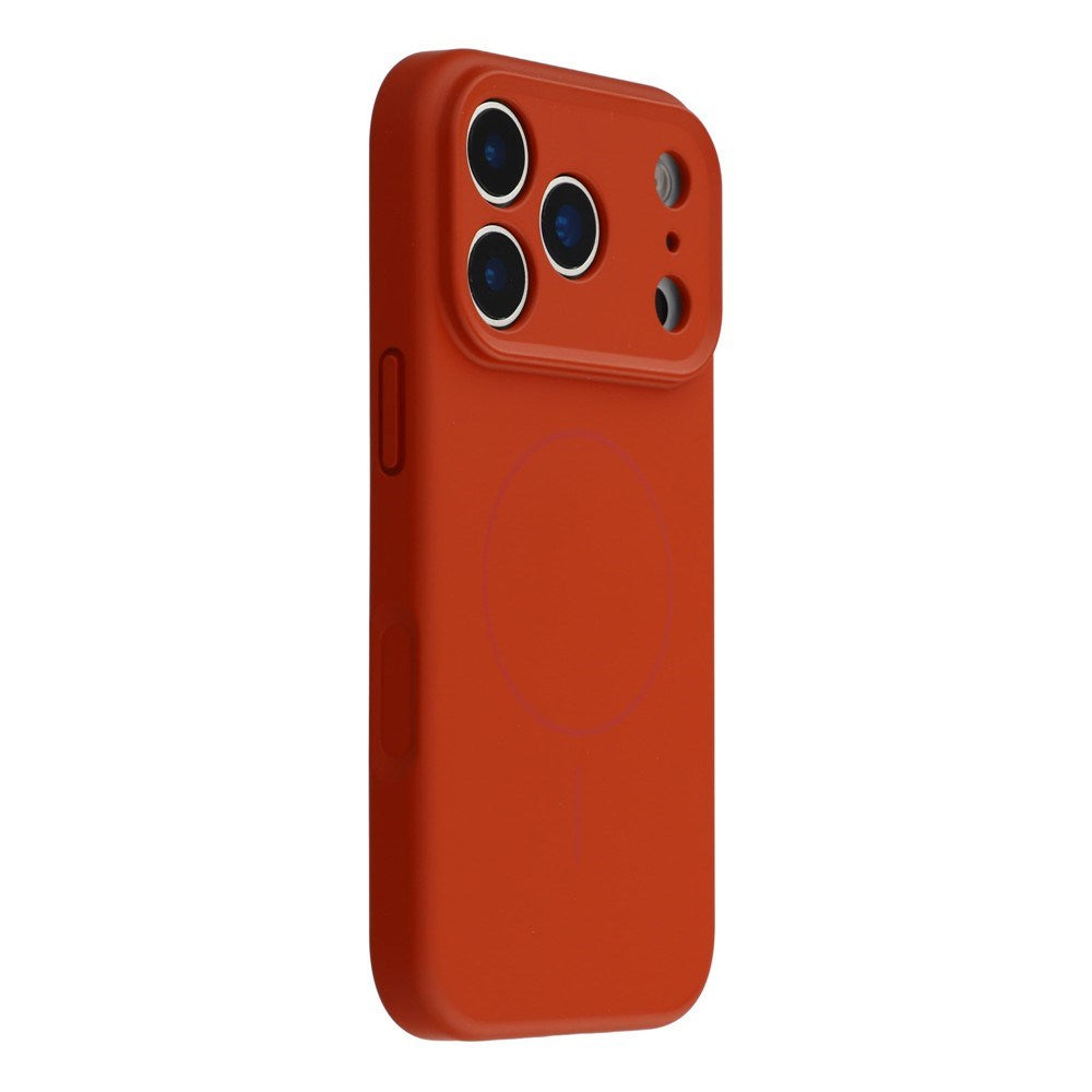 EIDERWOOD iPhone 17 Pro Fleksibelt Plastik Mobil Cover m. Foret Inderside - MagSafe Kompatibel - Mørkerød