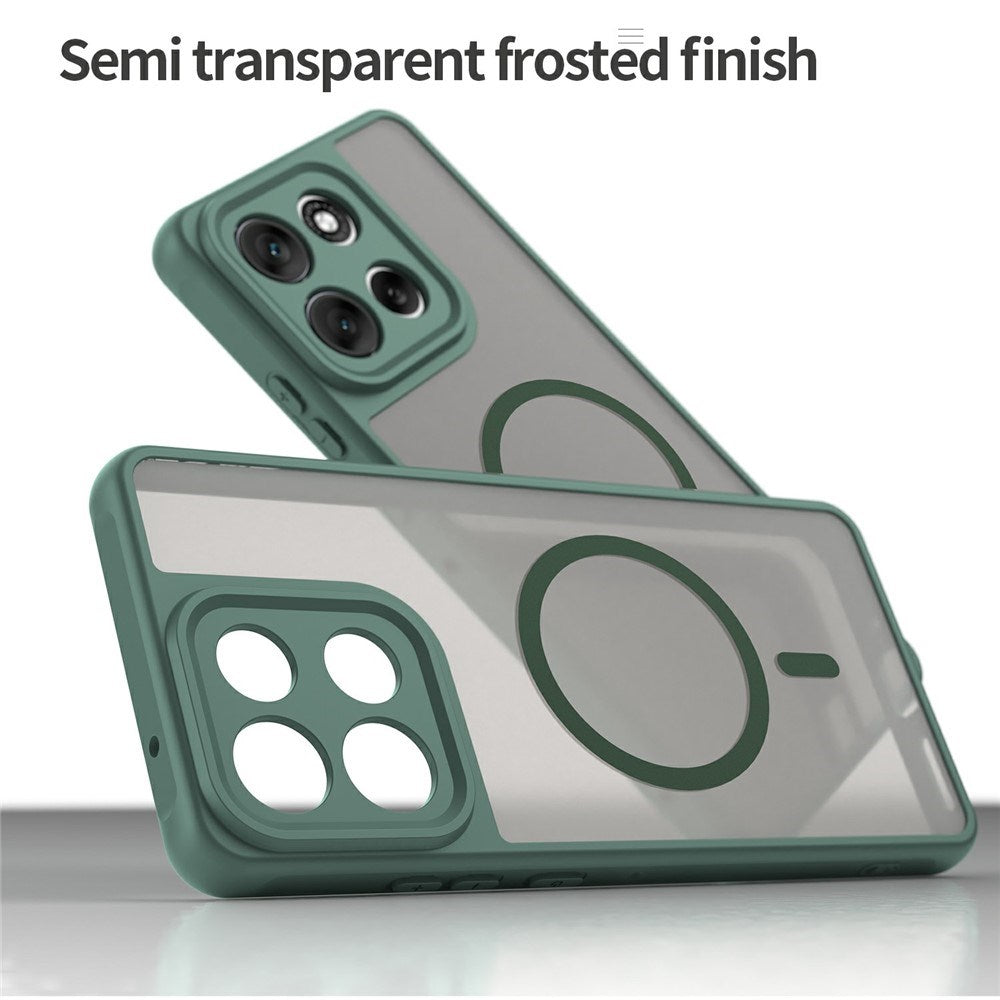 Motorola Moto G86 Power EIDERWOOD Hybrid Plastik Mobil Cover - MagSafe Kompatibel - Grøn