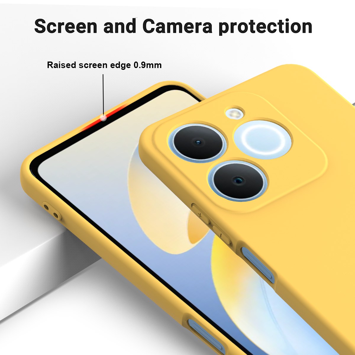 Realme Note 70T EIDERWOOD Foret Silikone Bagside Cover m. Strop - Gul