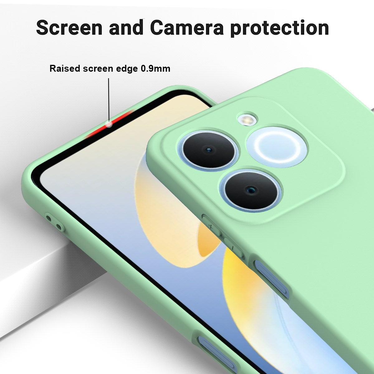 Realme Note 70T EIDERWOOD Foret Silikone Bagside Cover m. Strop - Grøn