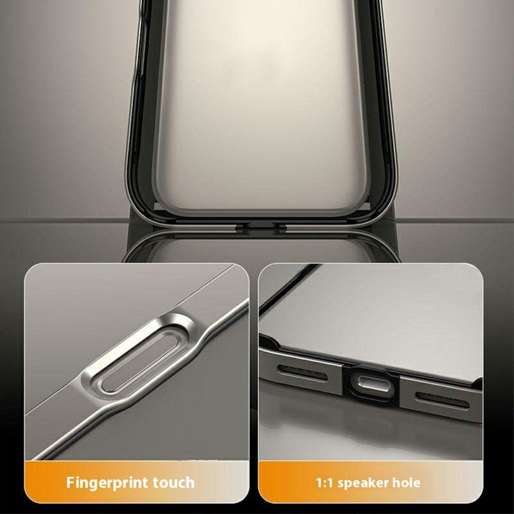 iPhone 17 Pro EIDERWOOD Metal Bumper Cover m. Stødabsorberende Silikone Hjørner - Guld