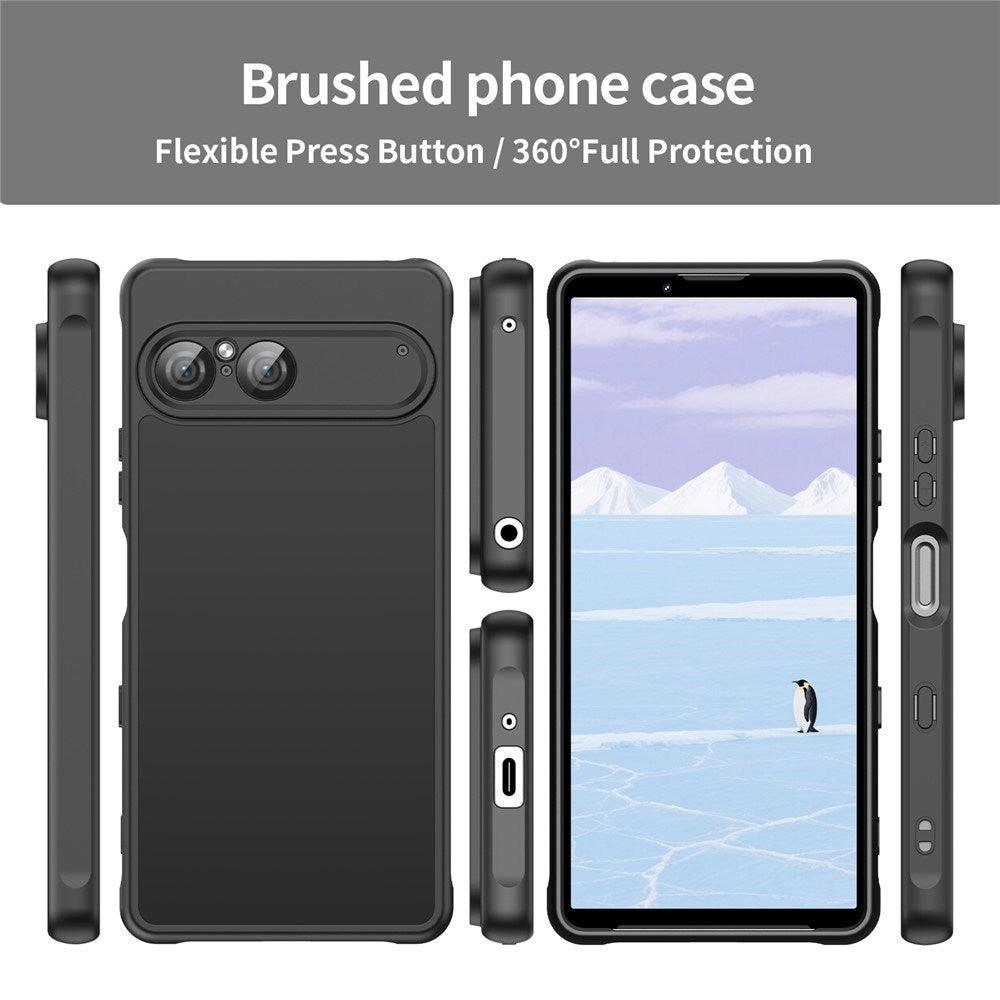 Sony Xperia 10 VII - EIDERWOOD Mat Hybrid Bagside Cover - Sort