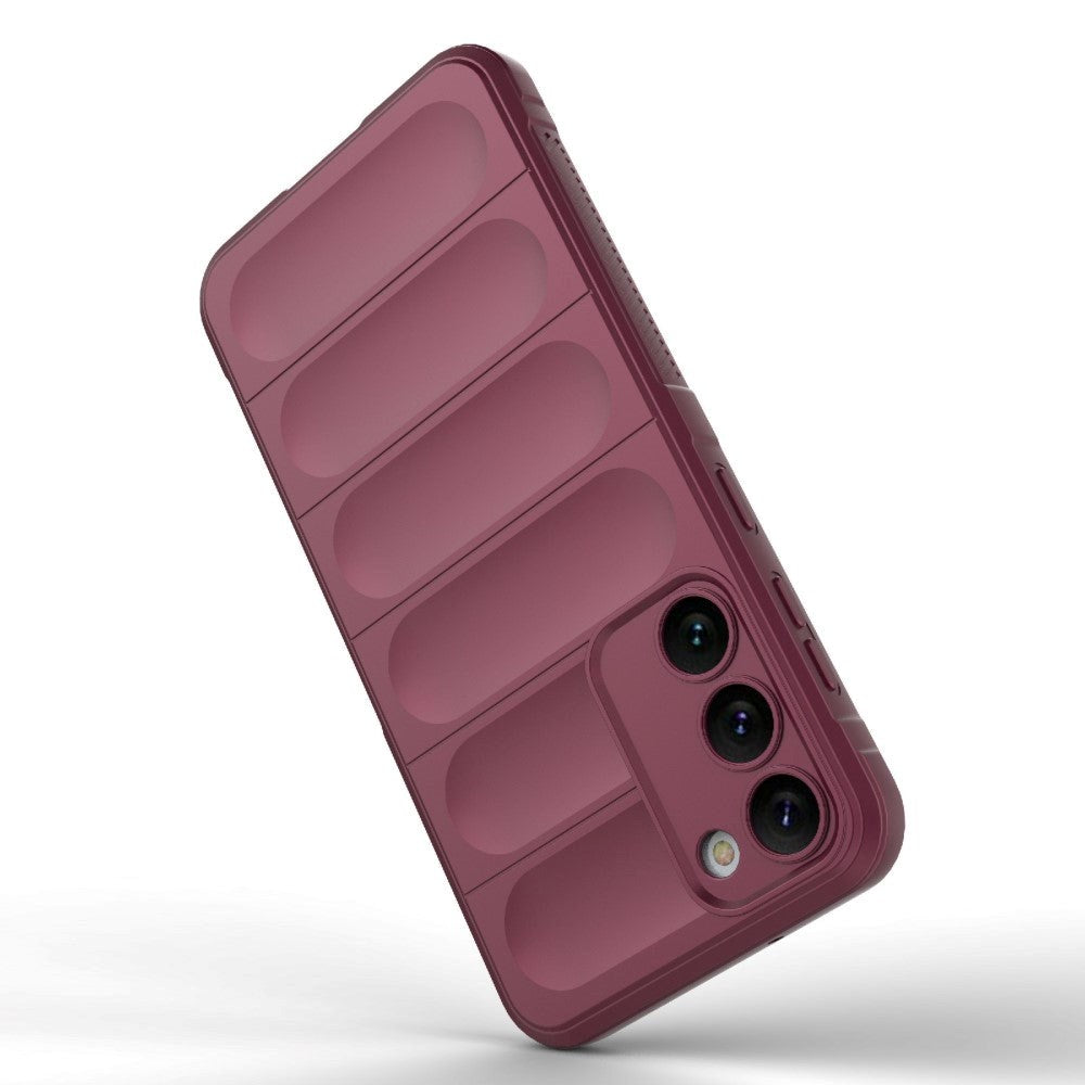 Samsung Galaxy S23+ (Plus) Fleksibelt Plastik Bagside Cover - Vin Rød