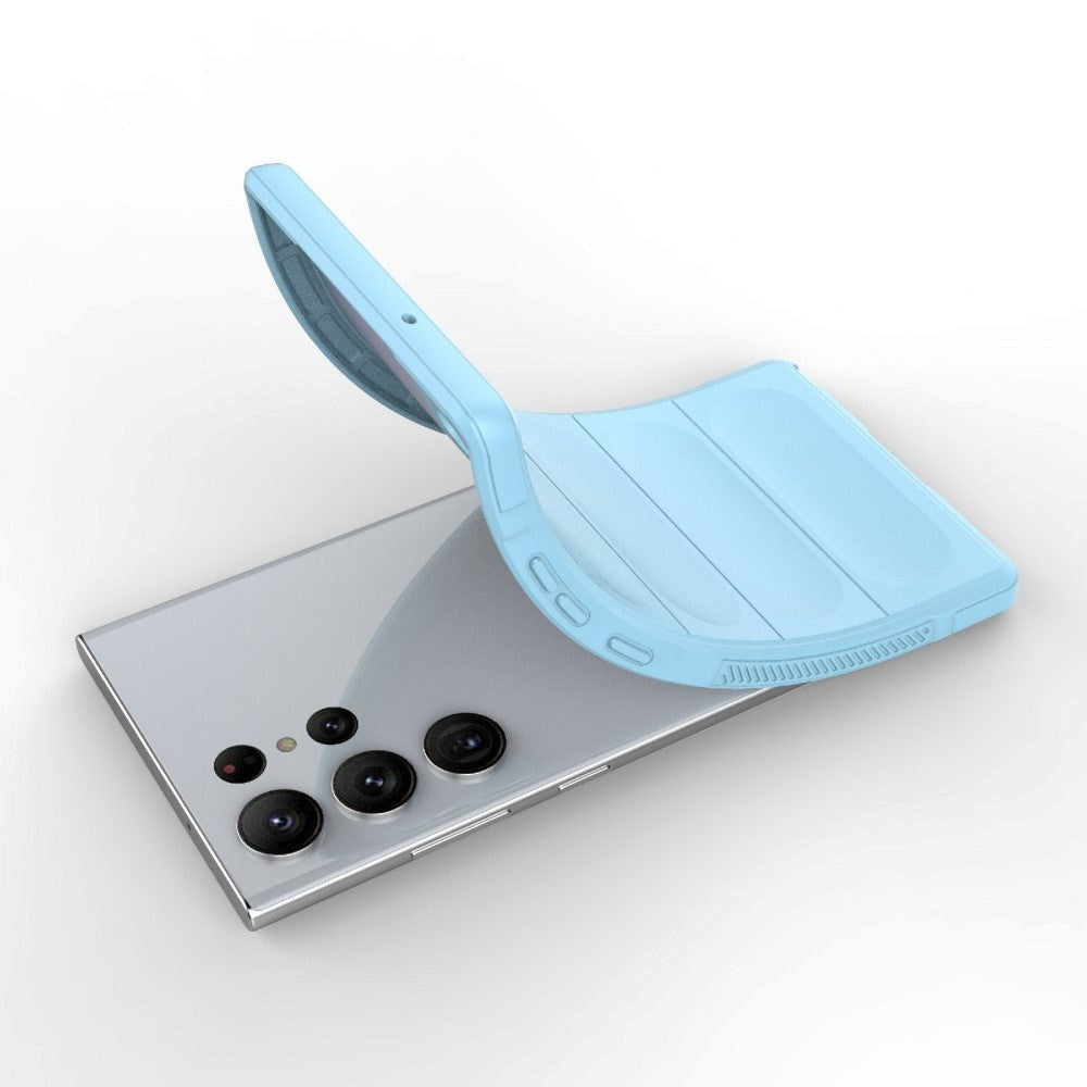 Samsung Galaxy S23 Ultra fleksibelt plastdeksel - Babyblå