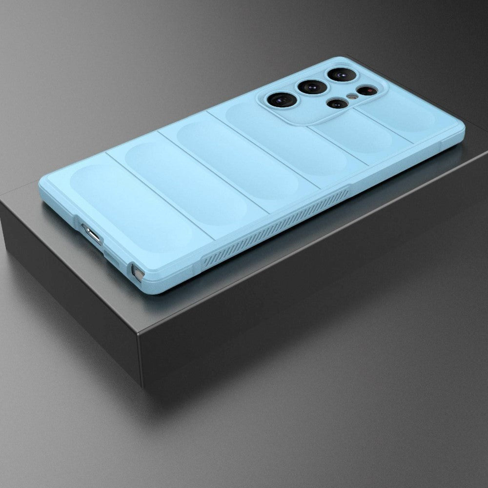 Samsung Galaxy S23 Ultra fleksibelt plastdeksel - Babyblå