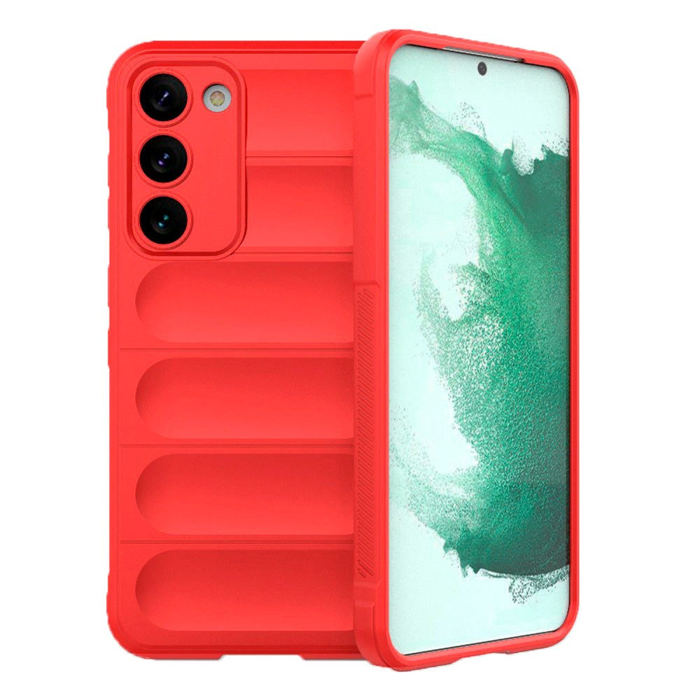 Samsung Galaxy S23 Fleksibelt Plastik Bagside Cover - Rød