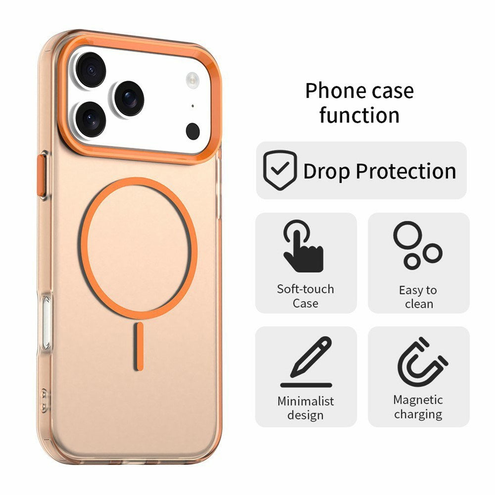 iPhone 18 Pro / 17 Pro EIDERWOOD Hybrid Plast Bagside Cover - MagSafe Kompatibel - Orange