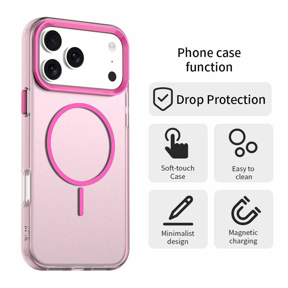 iPhone 18 Pro / 17 Pro EIDERWOOD Hybrid Plast Bagside Cover - MagSafe Kompatibel - Lyserød