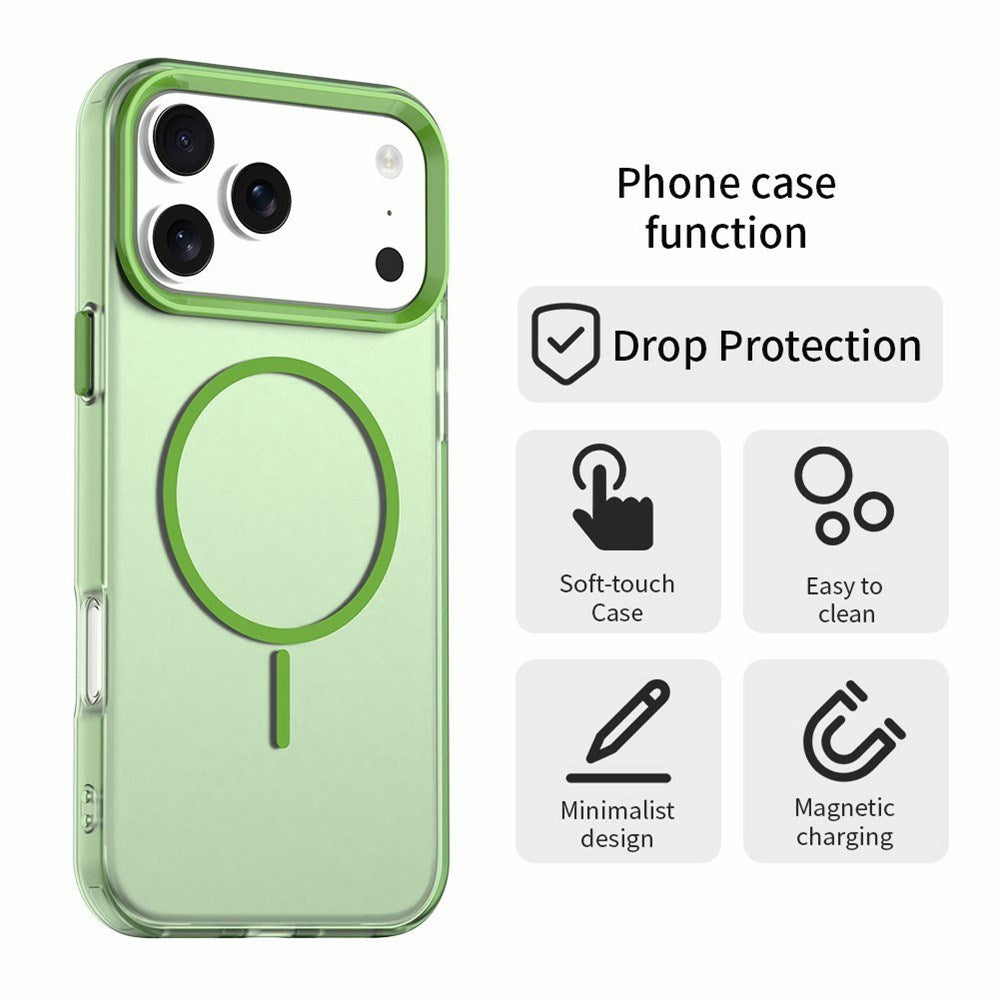iPhone 18 Pro / 17 Pro EIDERWOOD Hybrid Plast Bagside Cover - MagSafe Kompatibel - Grøn