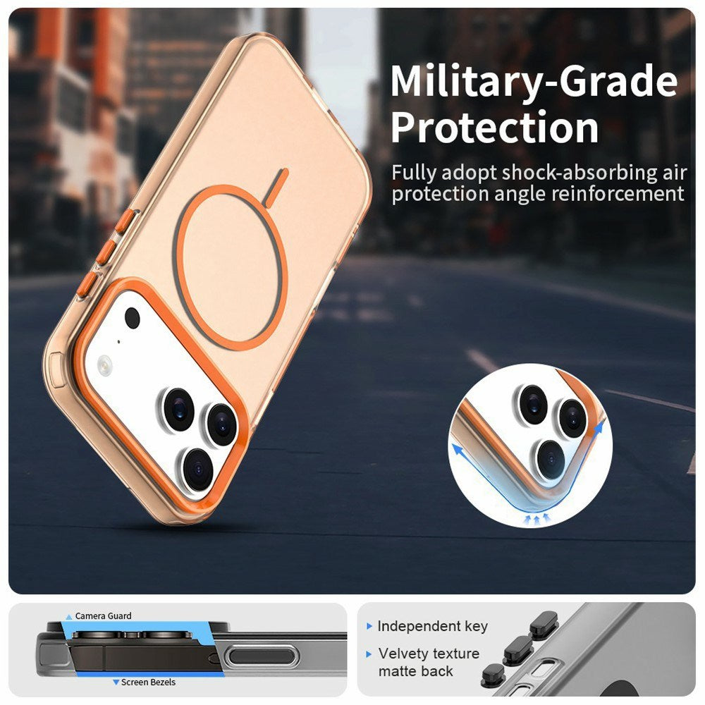 iPhone 18 Pro Max / 17 Pro Max EIDERWOOD Hybrid Plast Bagside Cover - MagSafe Kompatibel - Orange