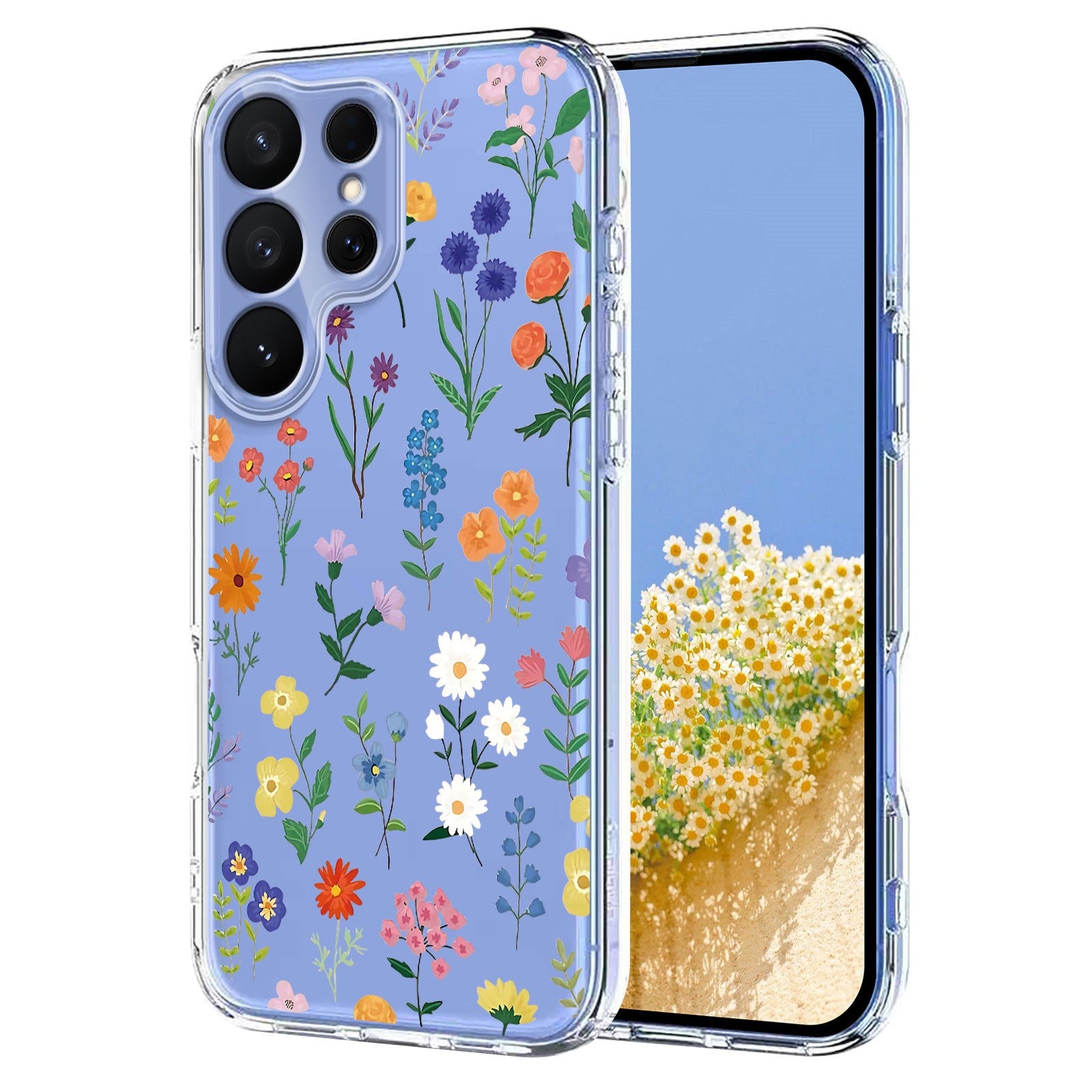 EIDERWOOD Samsung Galaxy S26 Ultra Plast Cover m. Mønster - Gennemsigtig / Vilde Blomster
