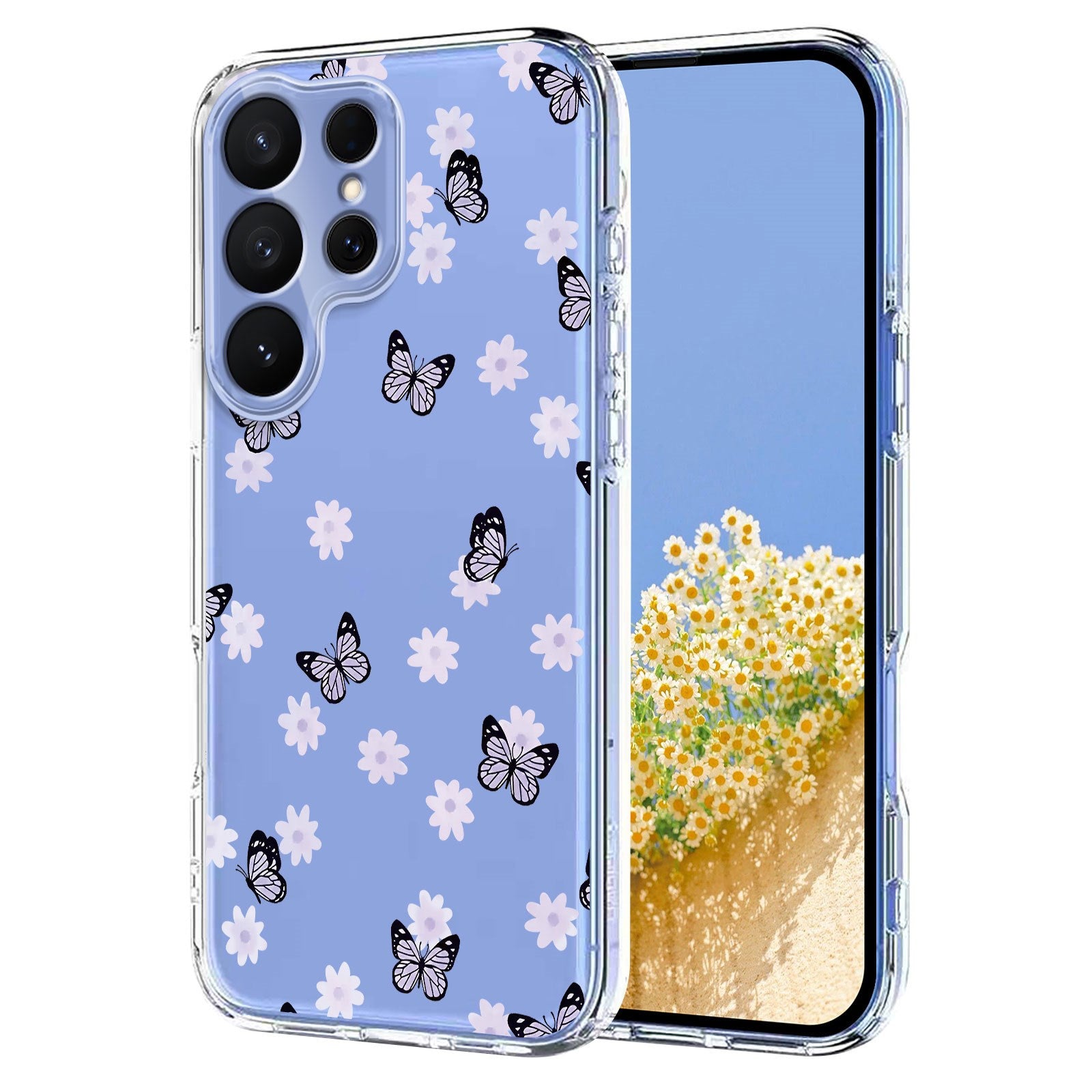 EIDERWOOD Samsung Galaxy S26 Ultra Plast Cover m. Mønster - Gennemsigtig / Sommerfugle