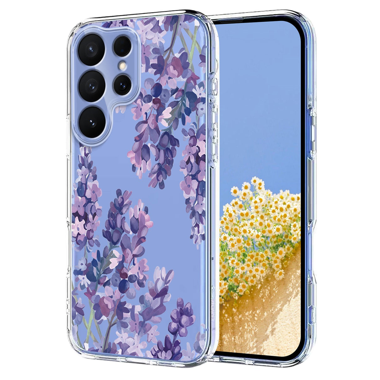 EIDERWOOD Samsung Galaxy S26 Ultra Plast Cover m. Mønster - Gennemsigtig / Lavendel