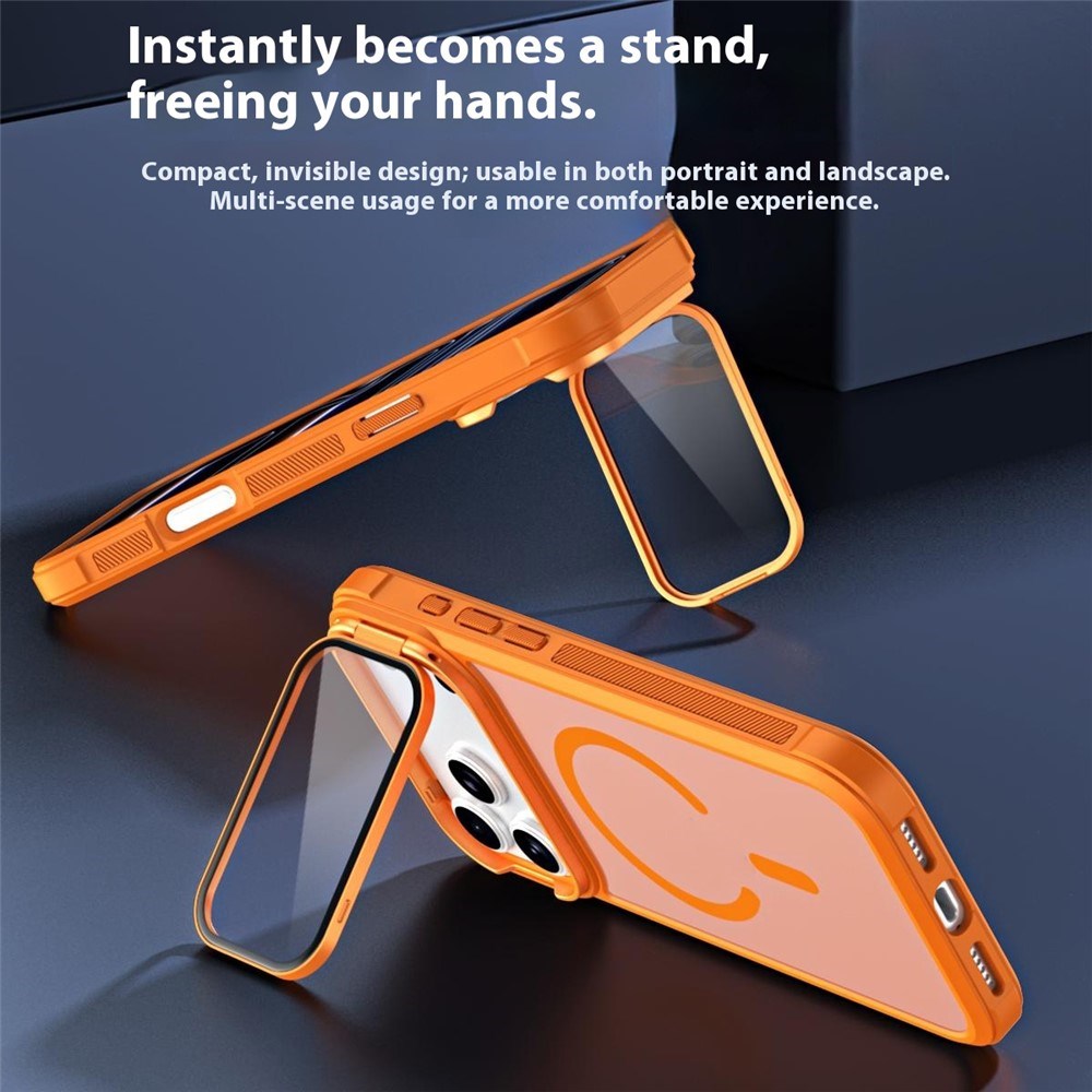 iPhone 18 Pro / 17 Pro EIDERWOOD Hybrid Plast Bagside Cover m. Kamera Cover & Ståfunktion - MagSafe Kompatibel - Sort