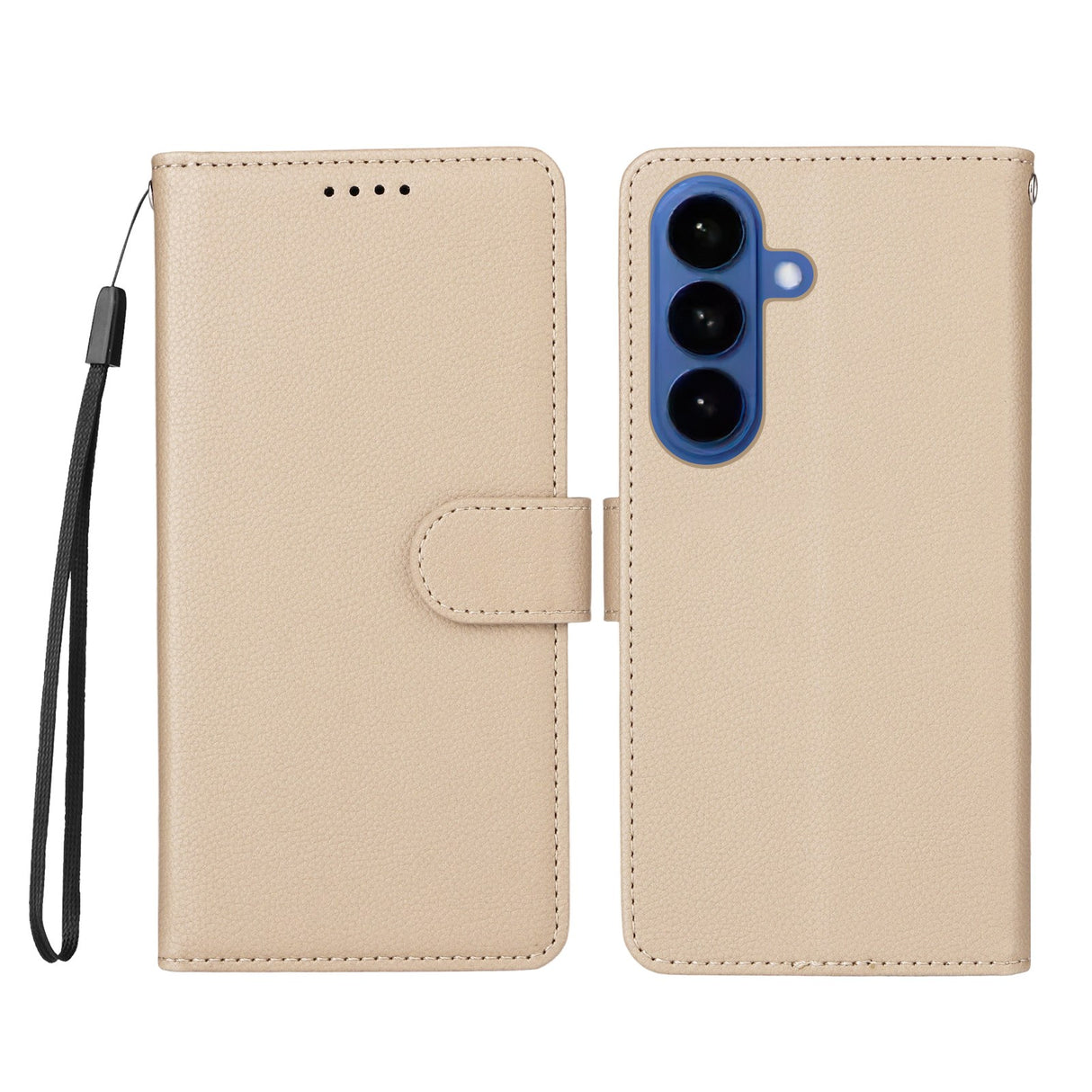 EIDERWOOD Samsung Galaxy S26 Kunstlæder Flip Cover - Strop - Beige