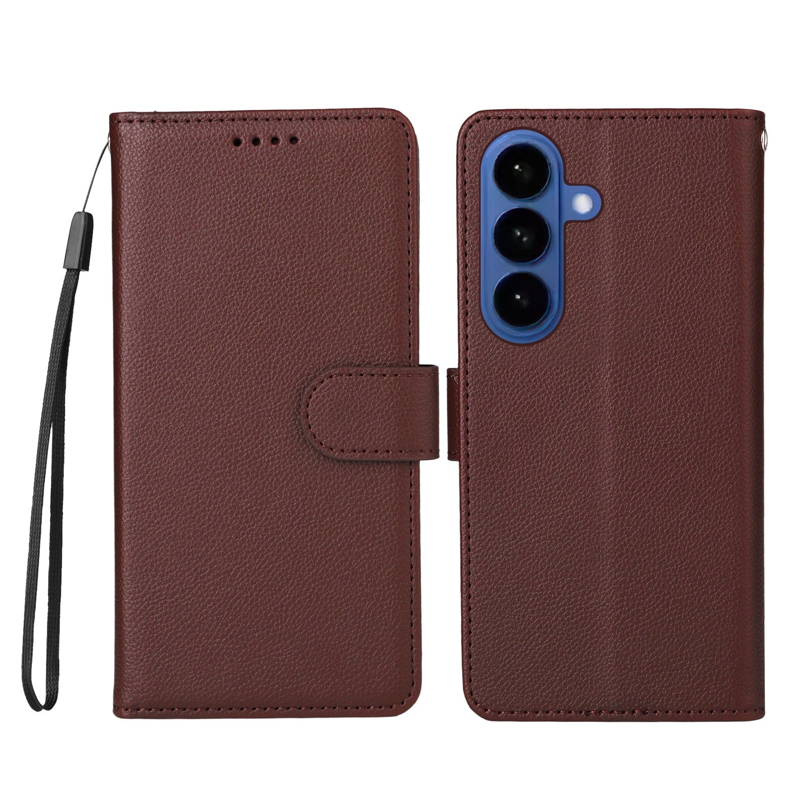 EIDERWOOD Samsung Galaxy S26 Kunstlæder Flip Cover - Strop - Brun