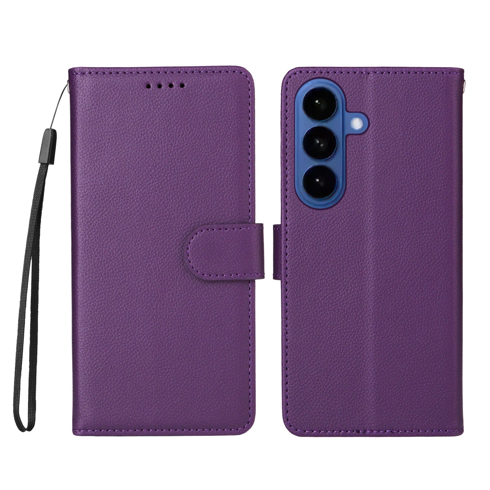 EIDERWOOD Samsung Galaxy S26 Kunstlæder Flip Cover - Strop - Lilla
