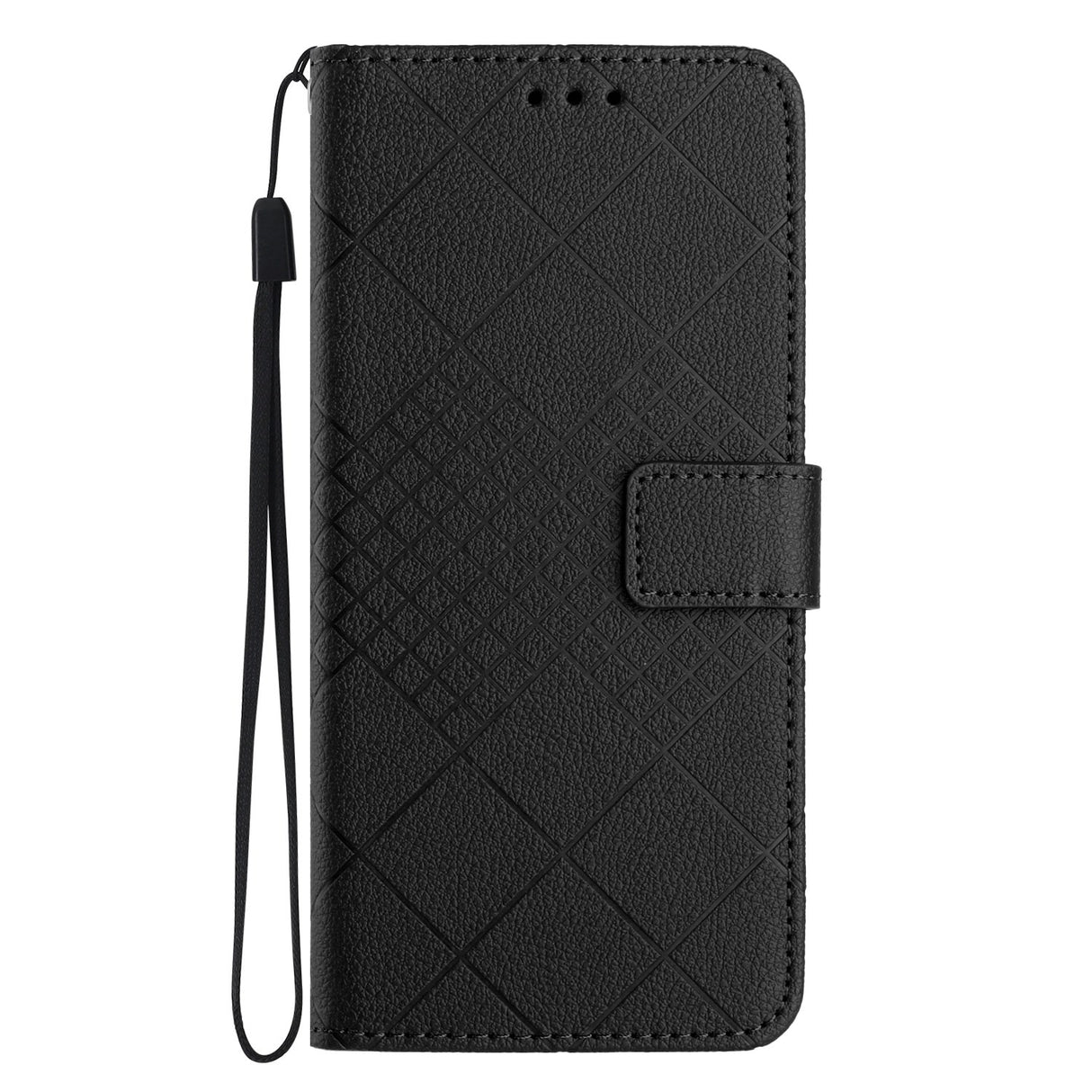 Honor Magic8 Lite EIDERWOOD Kunstlæder Cover m. Strop - Sort