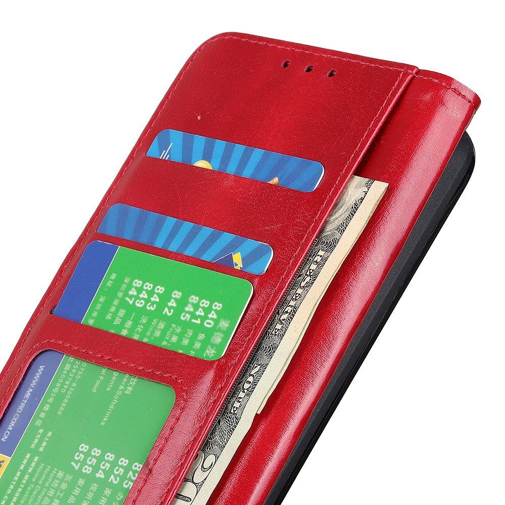 EIDERWOOD Motorola Moto G06 Kunstlæder Flipcover med Pung - Rød