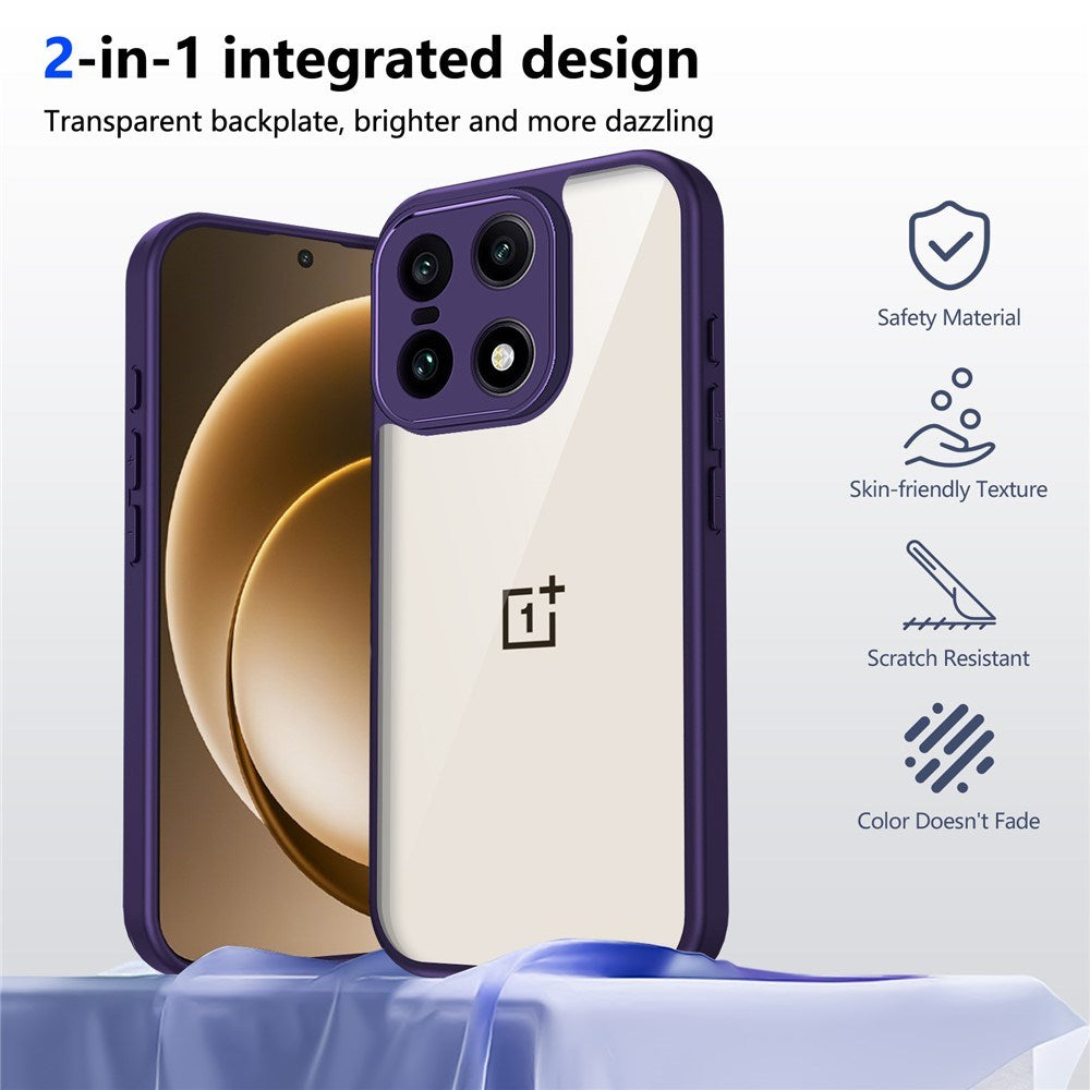 EIDERWOOD OnePlus 15 Fleksibelt Plast Mobil Cover - Gennemsigtig/Lilla