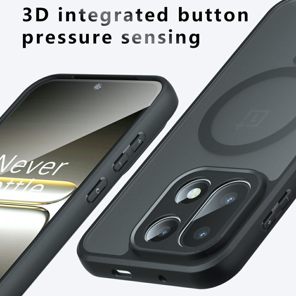 EIDERWOOD OnePlus 15 Mat MagSafe Cover – Transparent/Sort