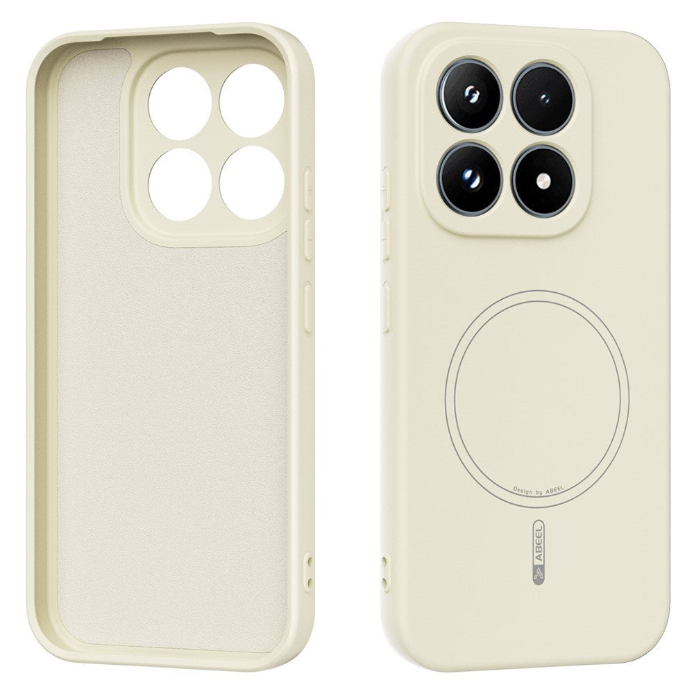 Xiaomi 17 Silikone Mobil Cover - MagSafe Kompatibel - Beige