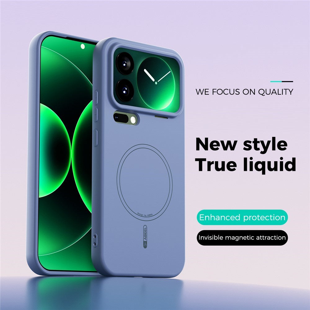 Xiaomi 17 Pro Max Silikone Mobil Cover - MagSafe Kompatibel - Blå