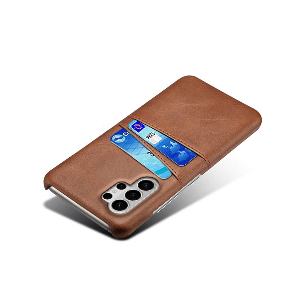 EIDERWOOD Samsung Galaxy S26 Ultra Kunstlæder Bagside Cover m. Kortholder - Brun