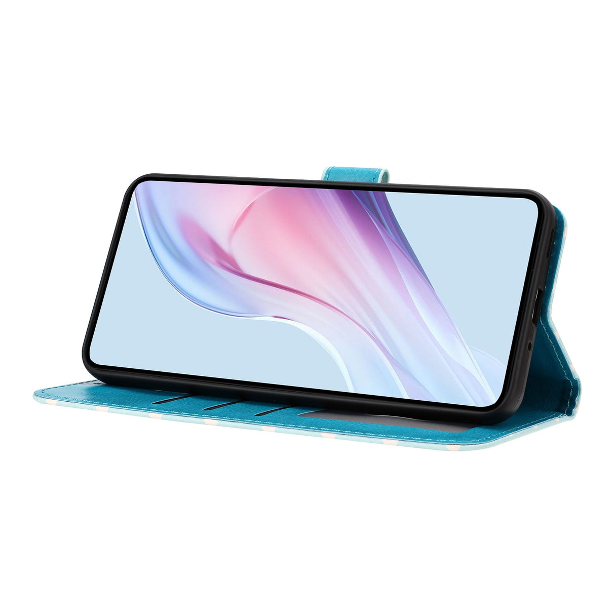 EIDERWOOD Xiaomi 17 Pro Max Kunstlæder Flip Mobil Cover m. Polka Design - Blå