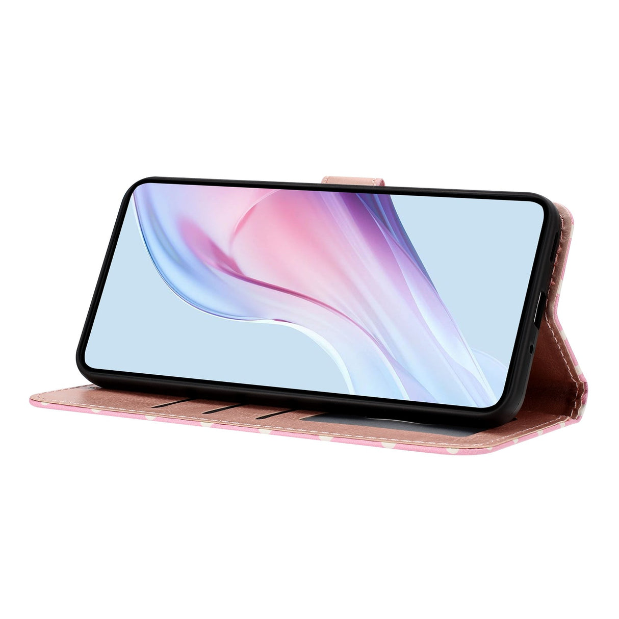 EIDERWOOD Xiaomi 17 Pro Max Kunstlæder Flip Mobil Cover m. Polka Design - Lyserød