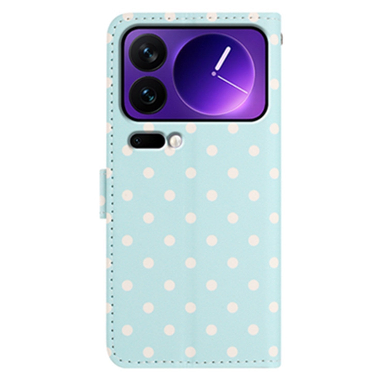 EIDERWOOD Xiaomi 17 Pro Kunstlæder Flip Mobil Cover m. Polka Design - Blå