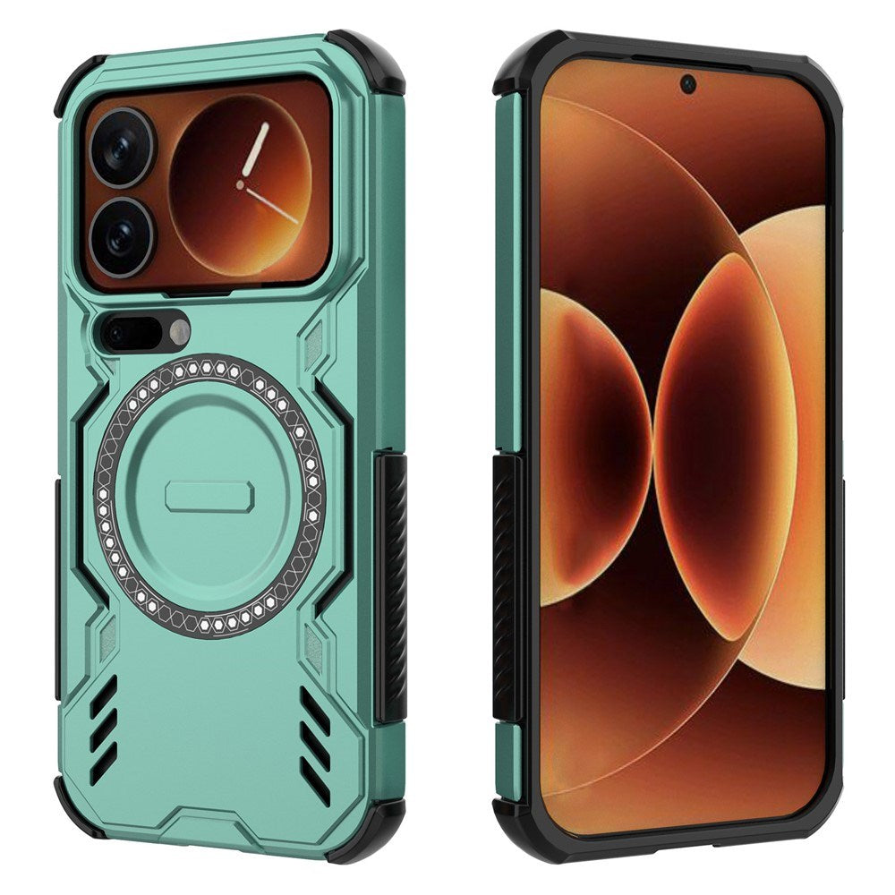 EIDERWOOD Xiaomi 17 Pro Håndværker Hybrid Mobil Cover m. Varmeafledning - Grøn