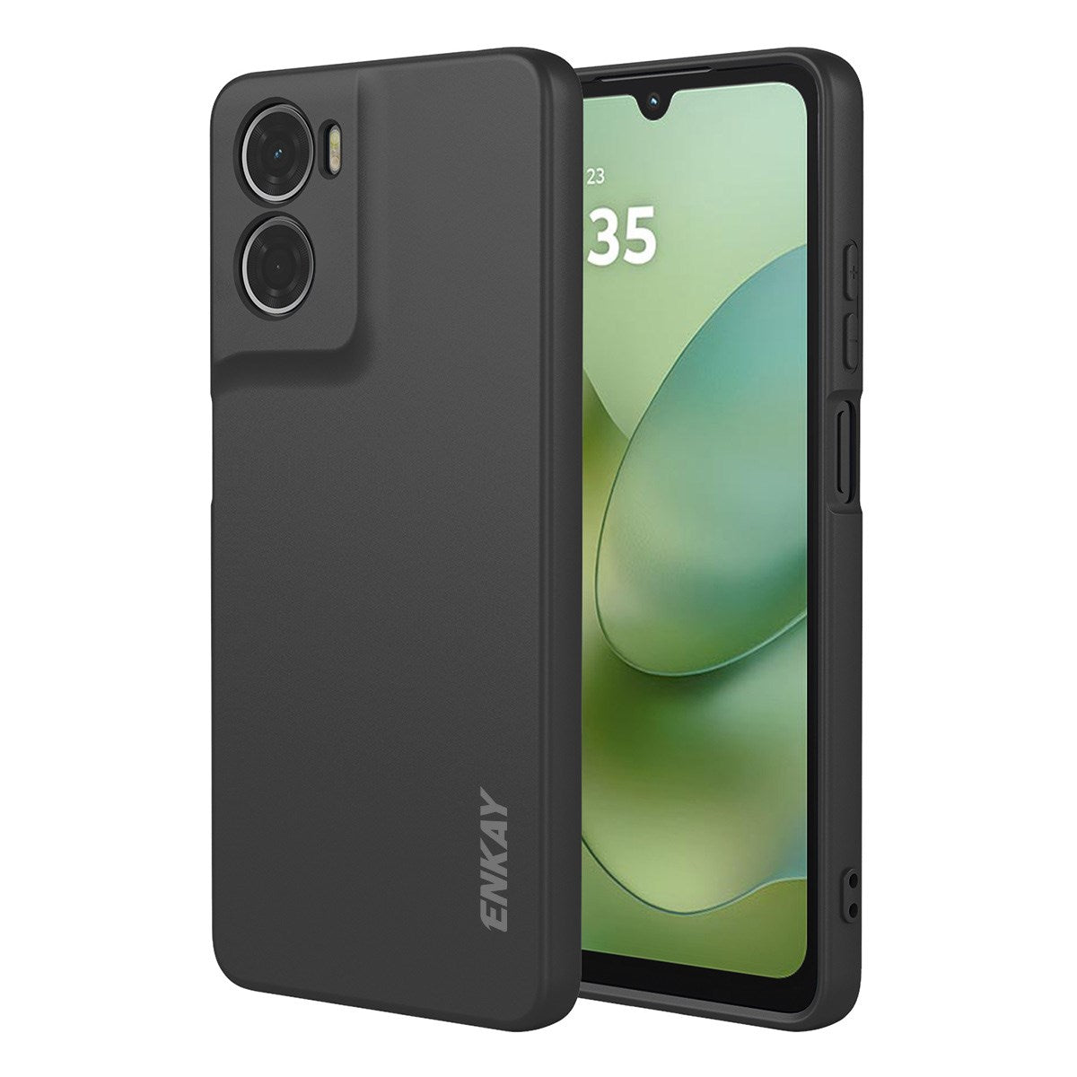 Motorola Moto G06 / G06 Power ENKAY Silikone Mobil Cover - Sort
