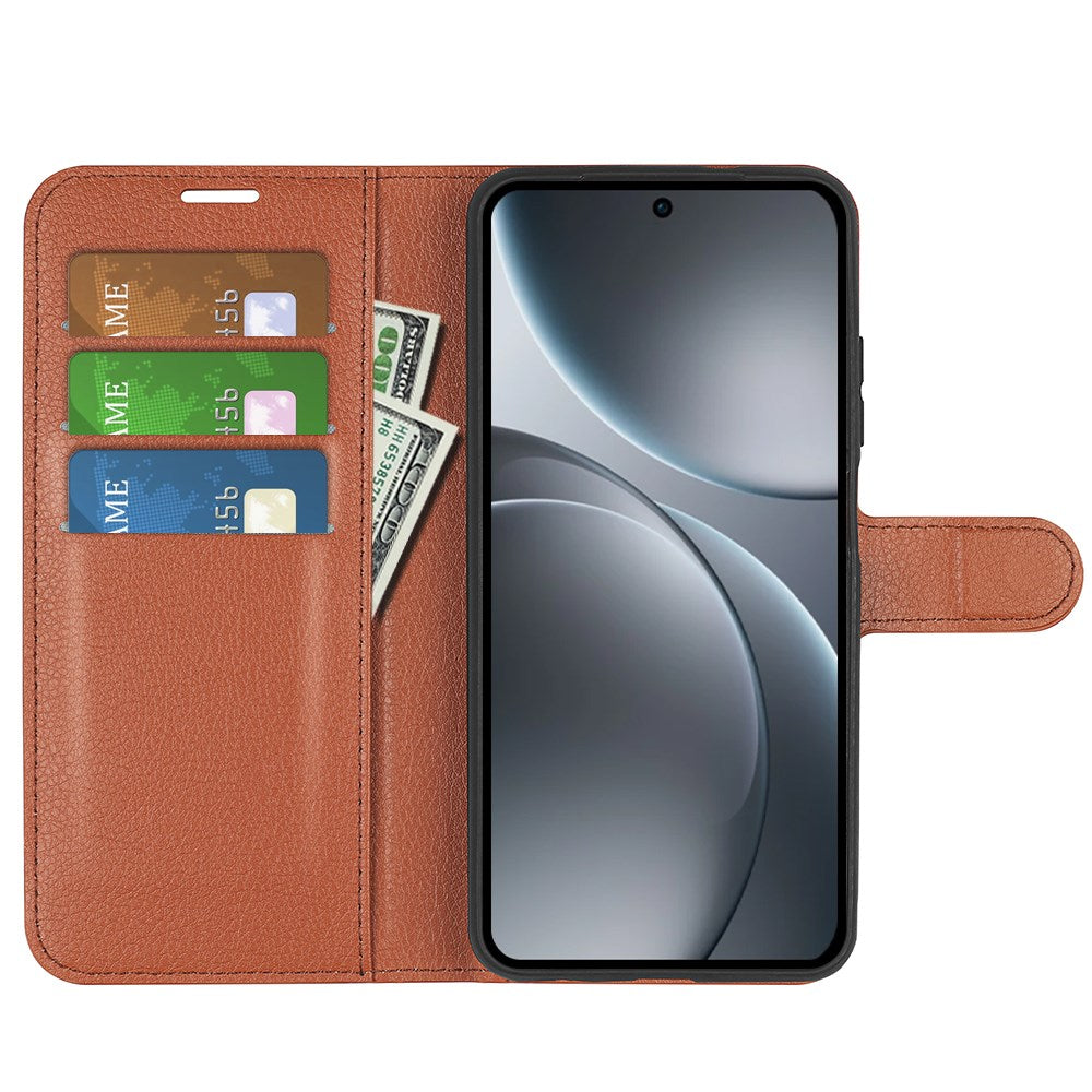 OPPO Find X9 Pro - EIDERWOOD Kunstlæder Flip Cover - Brun