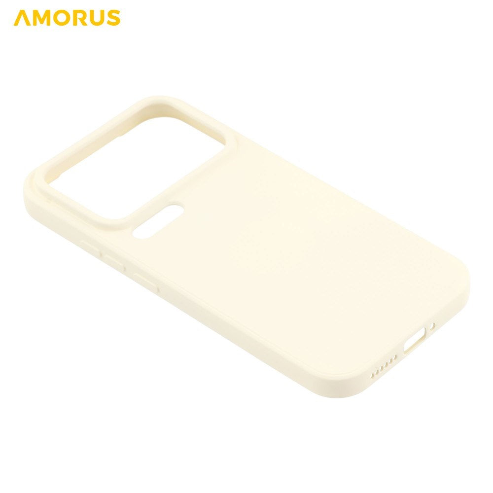 Xiaomi 17 Pro Amorus Fleksibelt Plastik Mobil Cover - Beige