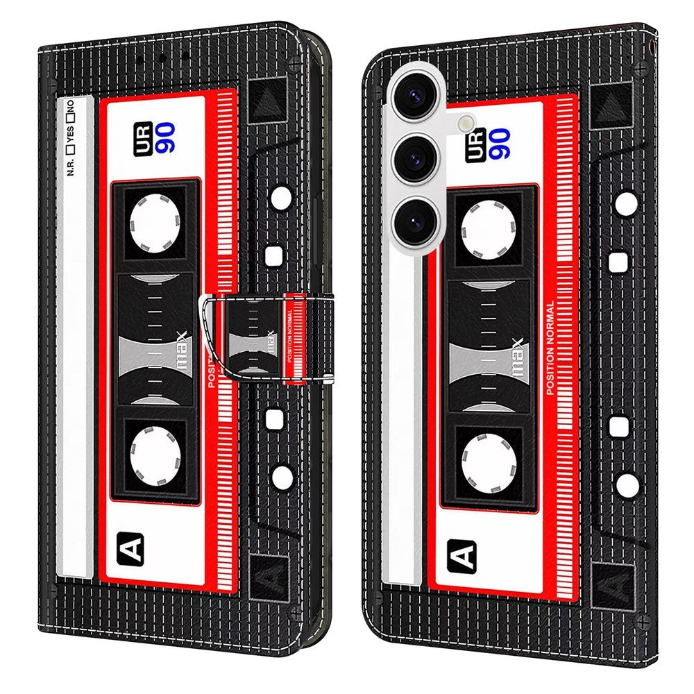 EIDERWOOD Samsung Galaxy S26 Kunstlæder Flip Cover m. Print - Kassettebånd