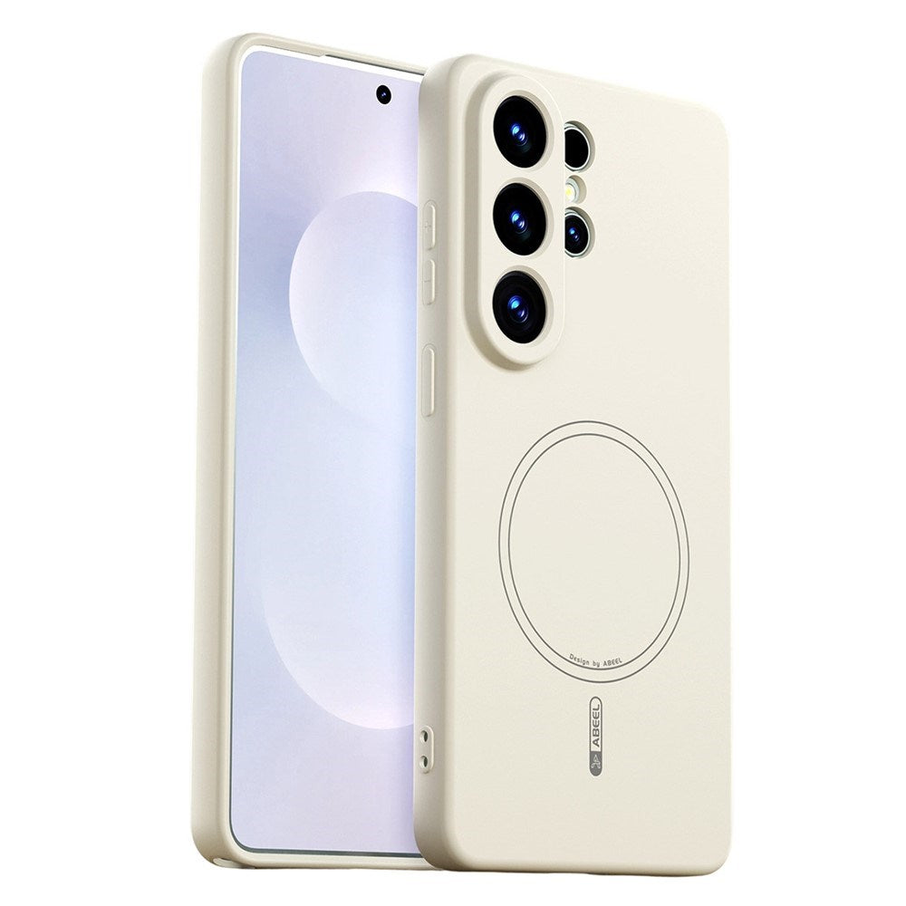 Samsung Galaxy S26 Ultra Silikone Mobil Cover - MagSafe Kompatibel - Beige