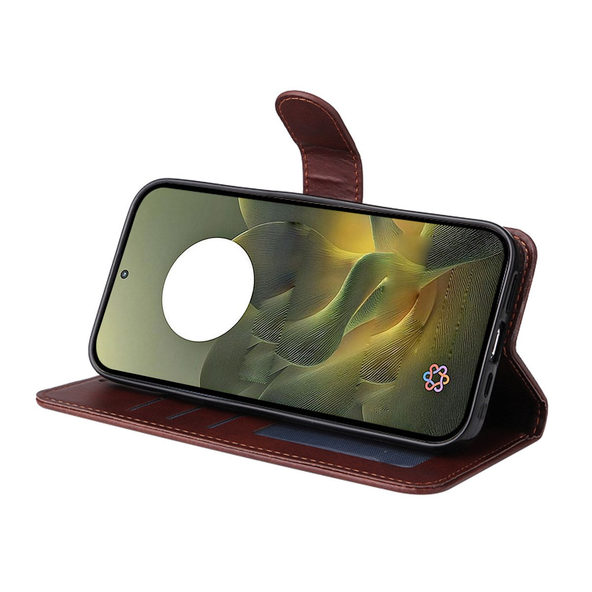 Motorola Edge 70 EIDERWOOD Kunstlæder Cover m. Skærmbeskyttelse og Strop - Lyserød