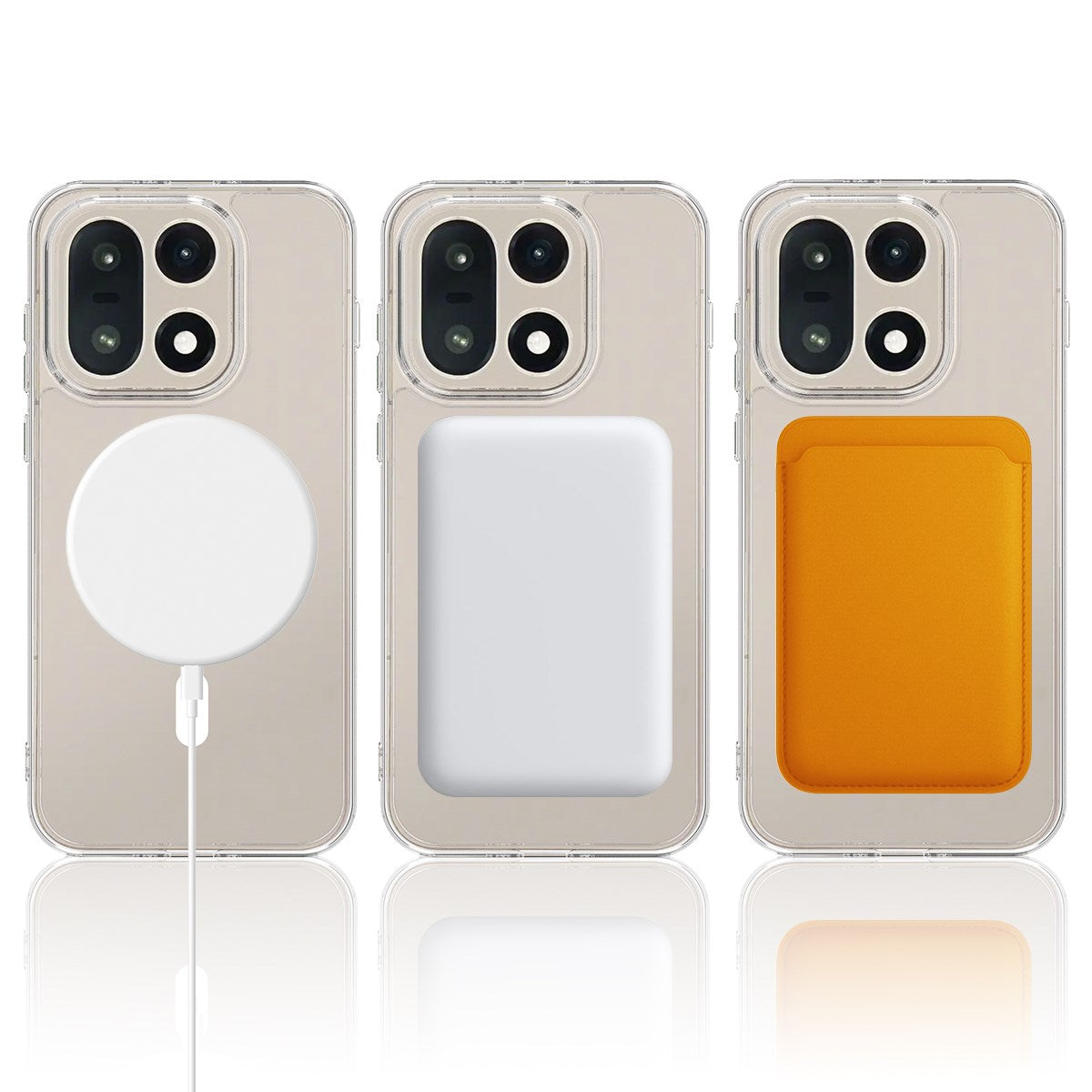 EIDERWOOD OnePlus 15 Hybrid Plastik Mobil Cover - MagSafe Kompatibel - Gennemsigtig