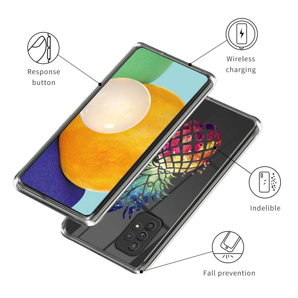 Samsung Galaxy A23 / A23 (5G) fleksibelt deksel i TPU-plast - ananas