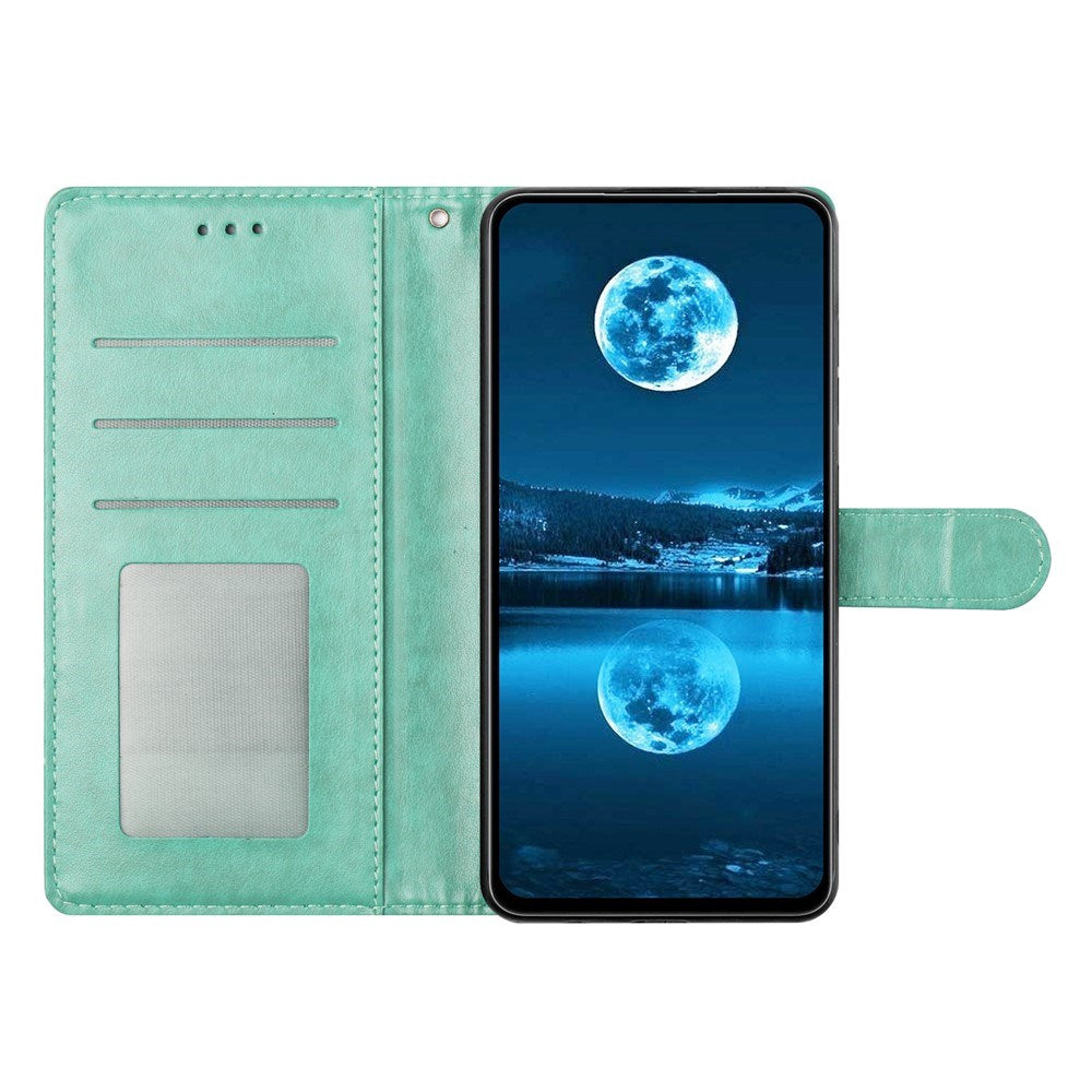 Samsung Galaxy A27 EIDERWOOD Kunstlæder Flip Cover - Strop - Grøn