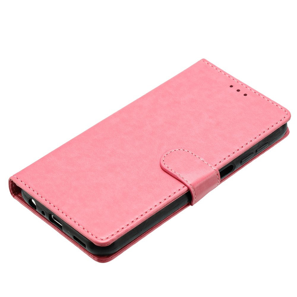 Samsung Galaxy A27 EIDERWOOD Kunstlæder Flip Cover - Strop - Lyserød