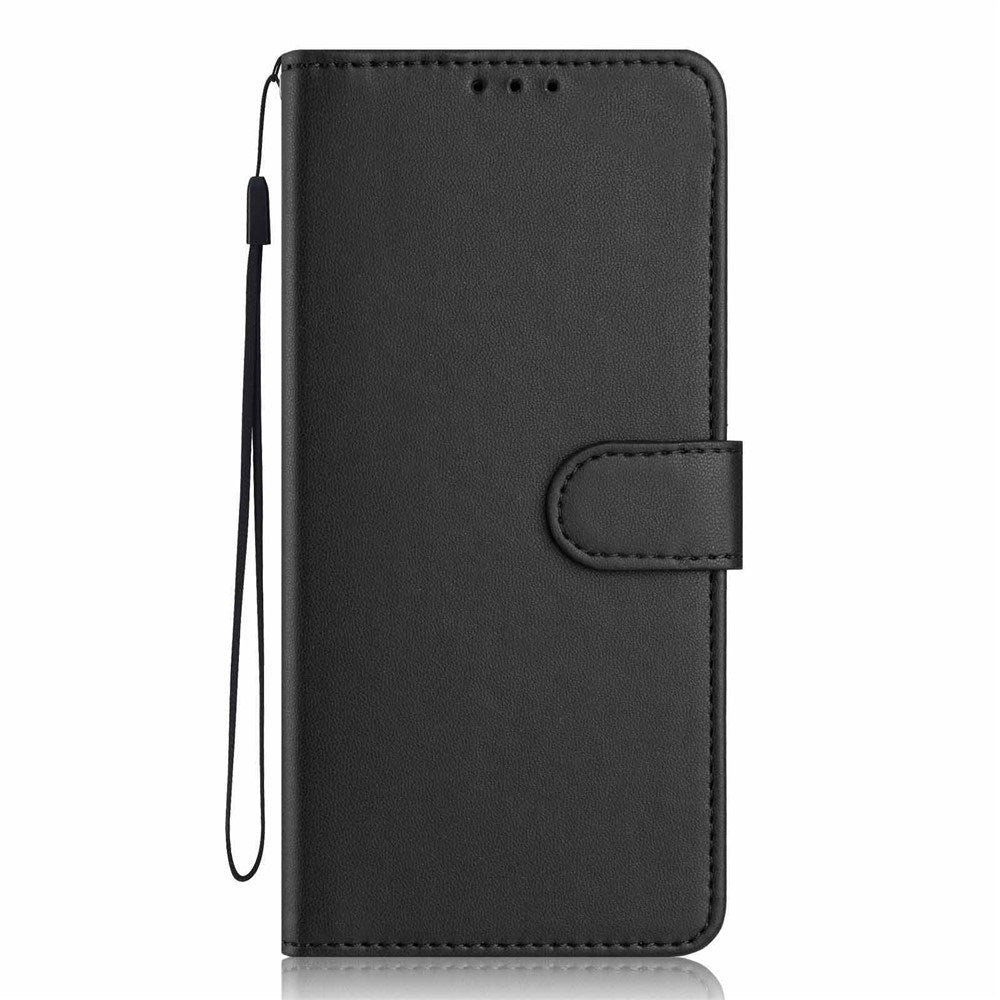Google Pixel 10a EIDERWOOD Kunstlæder Flip Cover m. Strop - Sort