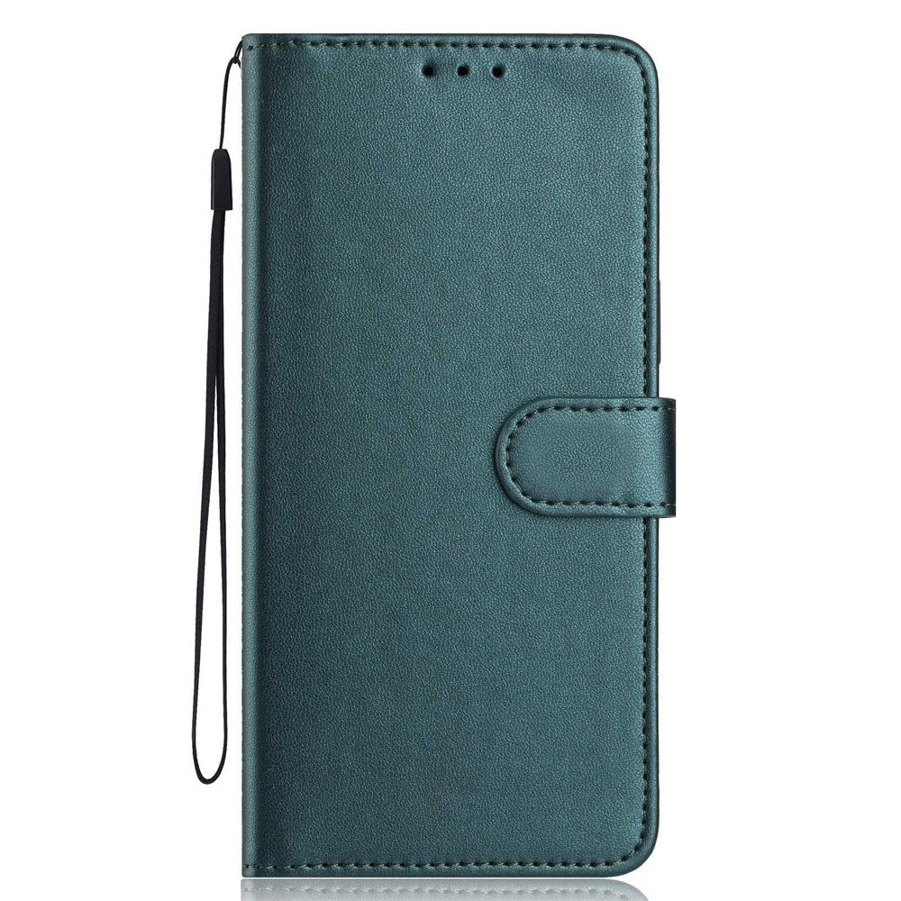 Google Pixel 10a EIDERWOOD Kunstlæder Flip Cover m. Strop - Grøn